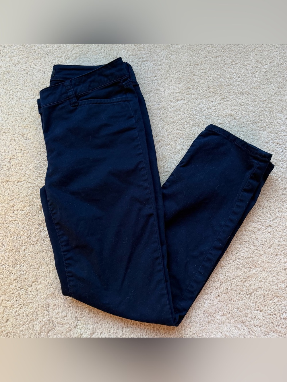 Talbots Navy Blue Straight Leg Pants - Size 2 Petite - EUC - Stretch